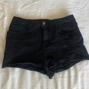 Black high waisted shirts